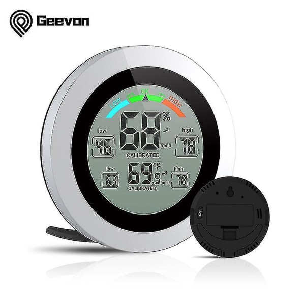 Temperatur- og luftfugtighedsmåler Indendørs Digital Mini Hygrometer Monitor Indikator Hjemmeværelse Vejrstation 8648W