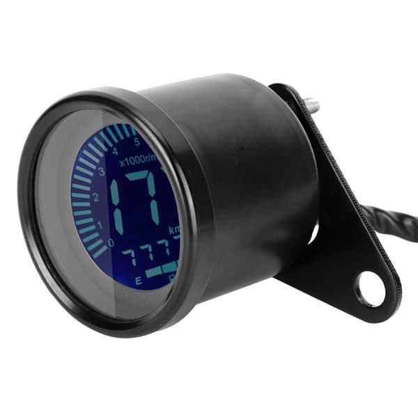 Motorcykel 7 Farver LCD Meter Speedometer Odometer Måler Instrument Modifikationstilbehør
