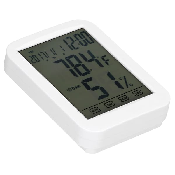 Digitalt Termometer Hygrometer LCD Touch Screen Temperatur Fugtighedstester til Hjemmekontor