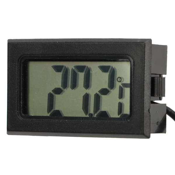 Digitalt termometer LCD-display vandtæt probe til inkubator temperaturmåler