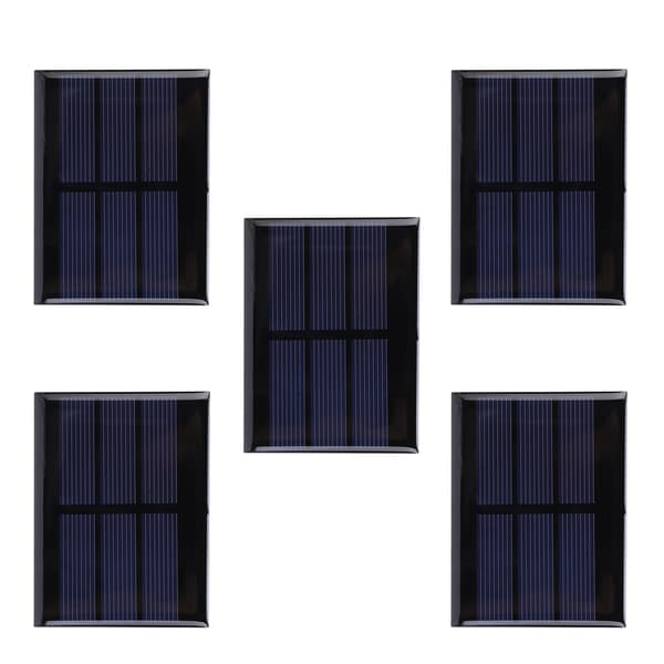 5 stk. Mini solpanelmodulsystem Hjemme-DIY-projekter Legetøj Batteriopladning 0,65W DC1,5V