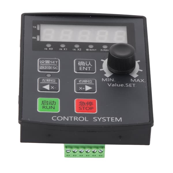 Steppermotor Servomotor Rörelsekontrollmodul 5-siffrig Display Gränskommunikation DC 12V 24V