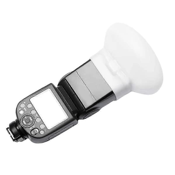 2 stk. MF-DD Dental Diffuser Silica Gel Diffusion Dome Kit til Godox MF12 Universal Flash Silikone White