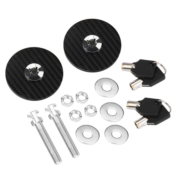 Universal Carbon Fiber Style Hættelås Pin Kit Quick Release Latch