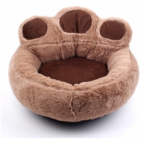 TRIOM dog basket - dog bed - cushion - dog basket - paw shape - brown S
