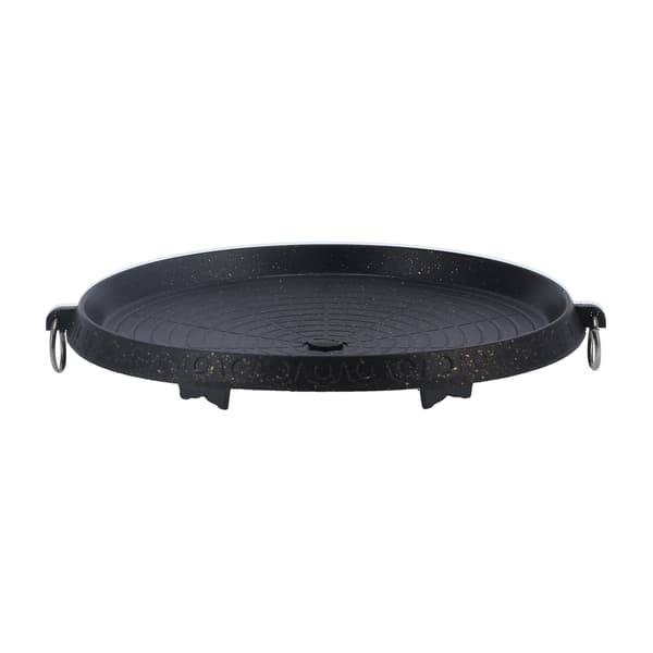 Multifunksjonell bærbar non-stick rund BBQ-bakeplate for hjem, restaurant, utendørs