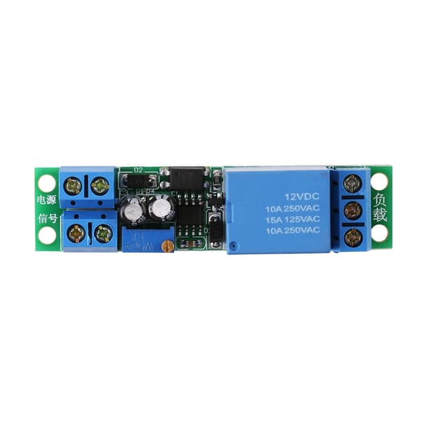DC12V Justerbar Signal Trigger Stäng Av Fördröjning Timer Relä Modul