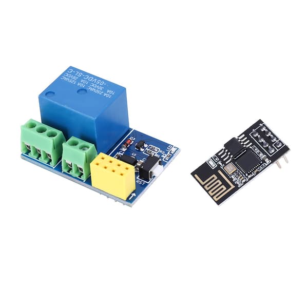 ESP8266 ESP01S Relämodul 5V DC Elektrisk Kontrollenhet Tillbehör
