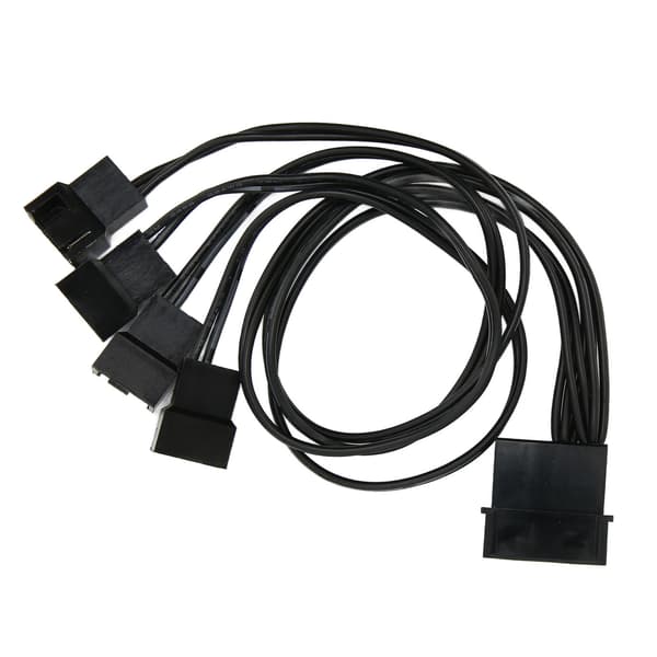 PWM Fan Splitter 4 Pin Adapter 3 Pin Forlænger Strømkabel til Stationær Computer