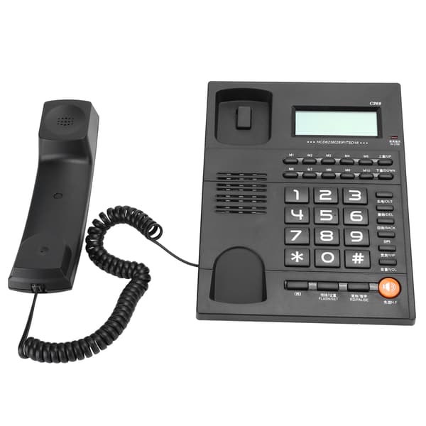 Fastnettelefon med ledning til hjemmekontor, hotel og restaurant