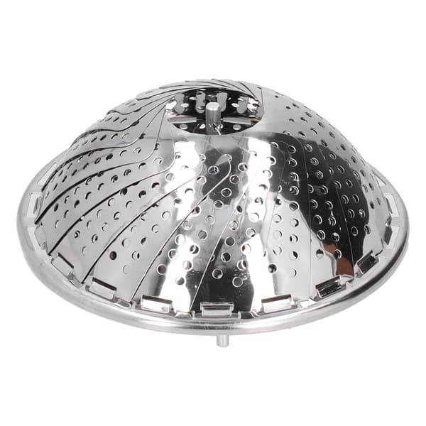 Dampkurv i rustfrit stål 28 cm diameter udtrækkelig foldbar dampstativ til hjemmet
