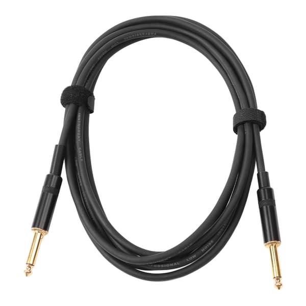 Elgitarr Tyst Kabel Brusreducering Ljud Dämpningskabel Bas Högtalaranslutningskabel 3 Meter Dubbel Rak Plugg