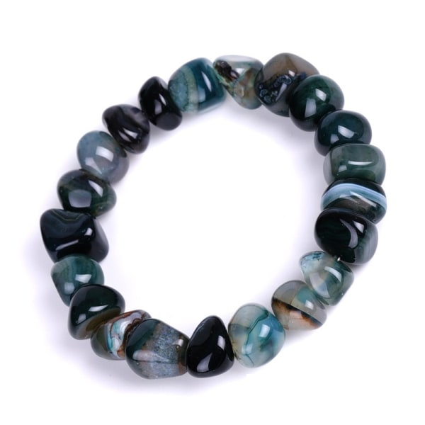 Mixed Color Agate Armband Gift Dark Green