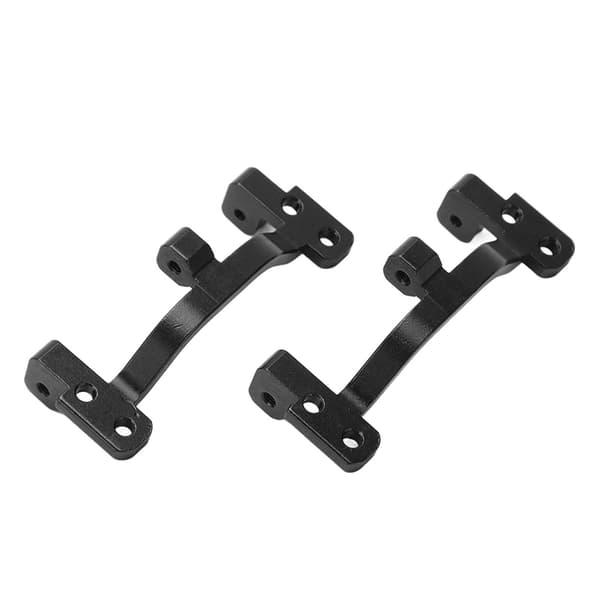 2 stk. Trækstangsbase af aluminiumslegering til WPL C24 C14 C14K C24K 1/16 RC Bil Sort