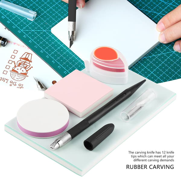 DIY Gummistempel-utskjæringssett for håndskulptur