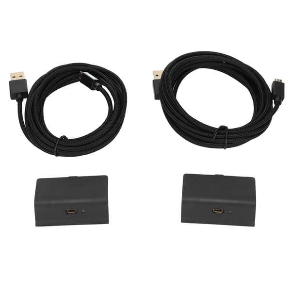 2 stk. Xbox One Controller Batteripakke Genopladeligt Play and Charge Kit med USB-kabel