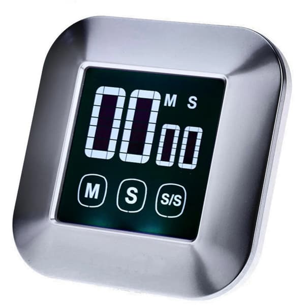 Digitalt LCD Touch Screen Køkken Timer Nedtælling Optælling Alarmur