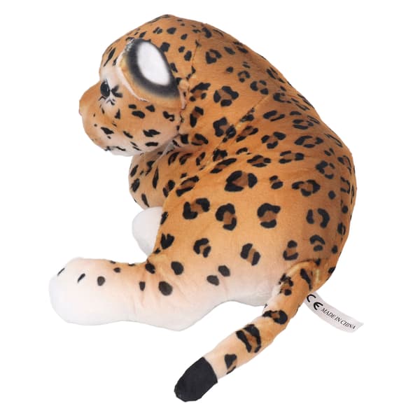 Simulerad Djungel Leopard Plysch Gosedjur Docka Mjukt Foder Leksak för Vardagsrum Sovrum