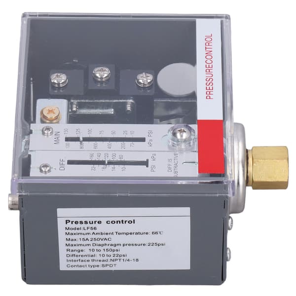 LEFOO 225psi trykregulatorafbryder kedelvandtårn NPT1/4 18 SPDT LF56