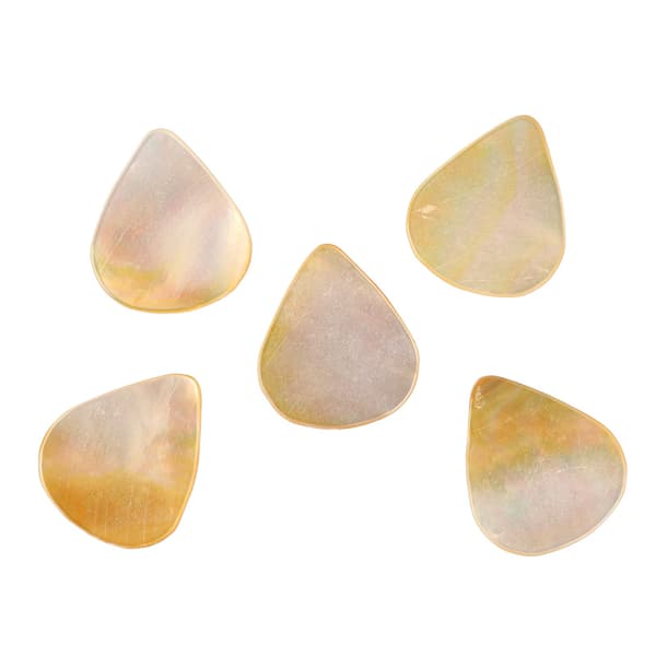 5 st gitarrplektrum Abalone Shell musikinstrument tillbehörsset för bas akustisk gitarr