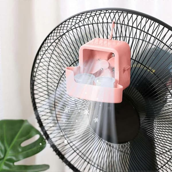 Hængbar isventilator boksventilator køletilbehør, isluftkøler, bærbar ventilatorkøler, hængbart isboksdesign, forbedret luftstrømskølesystem