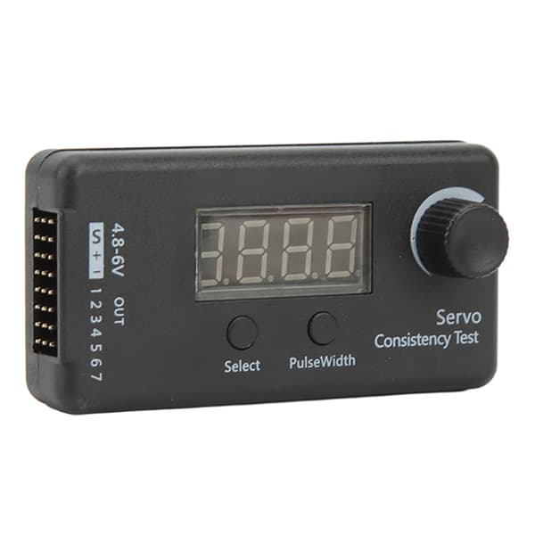 Digital Servo Tester 3 Modes Høj Nøjagtighed Sort Plast RC Helikopter Servo Konsistenstester DC 4.8-6V