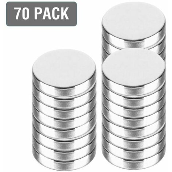 70x neodymium magnets for magnetic board N48 discs Ø10x2mm