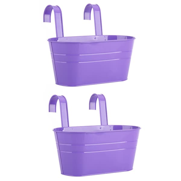 Dubbelkrok Järnkruka - Set om 2 (Lila, 27*15*13cm)