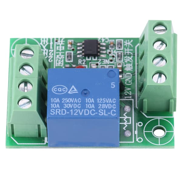 12V DC Enkeltkanal Bistabil Trigger Switch Relæ Kontrolmodul
