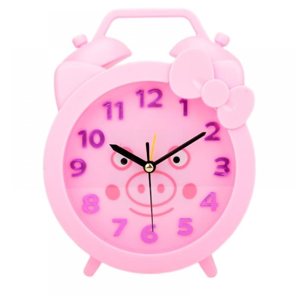 Creative Home Tecknad Väckarklocka Piggy Väckarklocka Digital klocka Studentpresent Födelsedagspresent Söt Tecknad Väckarklocka - Rosa