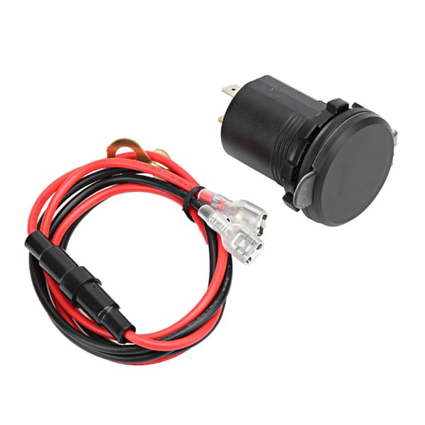 Vanntett dobbel USB 4.2A lader LED digitalt display voltmeter 60 cm ledning grønn DC12-24V