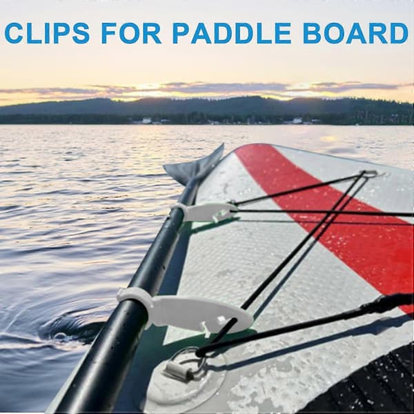 Padlebrettklips utvidbare – solide, elegante, lette, førsteklasses, slanke, elegante, holdbare, ergonomiske, stilige, kompakte, moderne finneklips enkle | Multi White