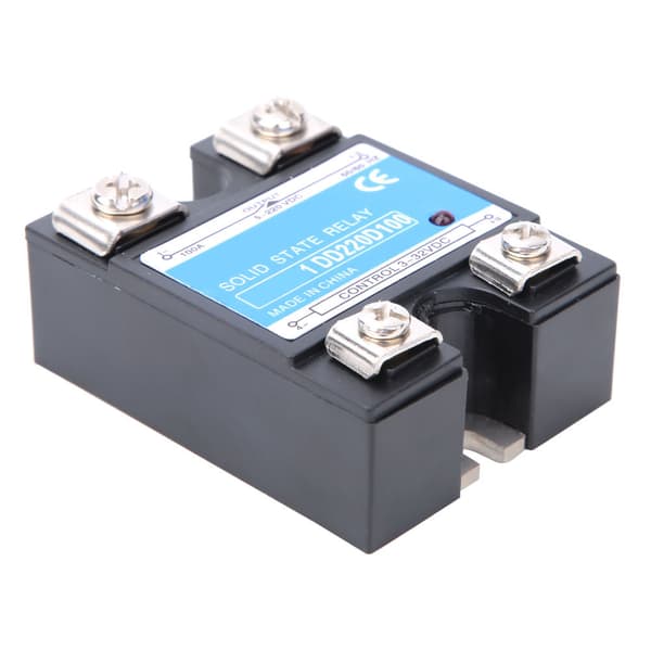 Solid State Relay DC SSR Inngang 3-32VDC Last 5-220VDC 100A Kontrollrelé