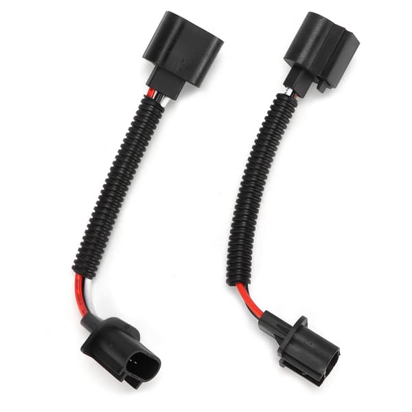 2 stk H13 9008 Mann til Kvinne Ledningsnettadapter for Bilfrontlykt Tåkelys Universal