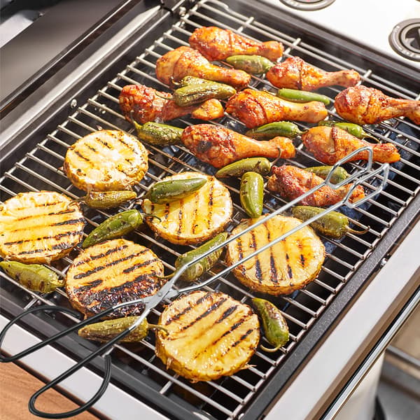 Saksetang i rustfritt stål for kjøkken, mat, baking, brød, grilling og grilling