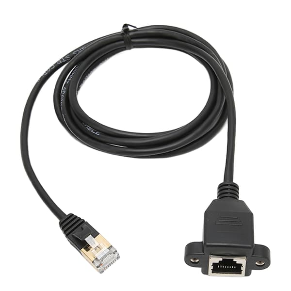 CAT8 Ethernet Forlængerkabel 1,5 m 3,8 mm OD RJ45 Han til Hun til Switch Server