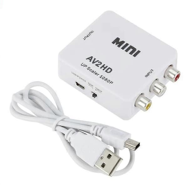 AV til HDMI-kompatibel konverter med lyd AV til HDMI-kompatibel