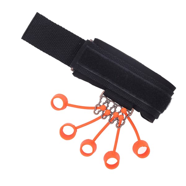 Fingerforsterker Håndgrep Styrketrener 5 Utskiftbare Ringer 75lbs Fleksibilitetsforbedring