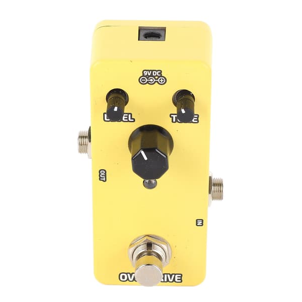 Elektrisk Guitar Effektpedal Enkelt Blok Mini Modulation Forstærker Simulation Pedal Gul Overdrive