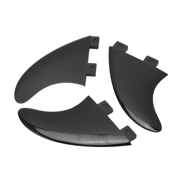 3 stk. Surfbræt Fin Udskiftning PVC Paddle Board Fin Sort Udendørs Surfetilbehør