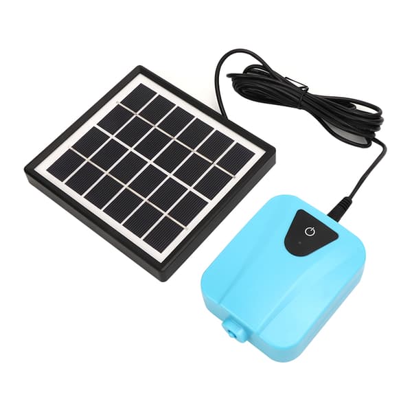 Solcellsdriven Luftpump AC DC Dubbel Användning Solcells Aerator Oxygenator för Akvarier