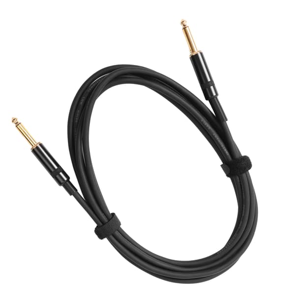 Elgitarr Tyst Kabel Brusreducering Ljud Dämpningskabel Bas Högtalaranslutningskabel 3 Meter Dubbel Rak Plugg