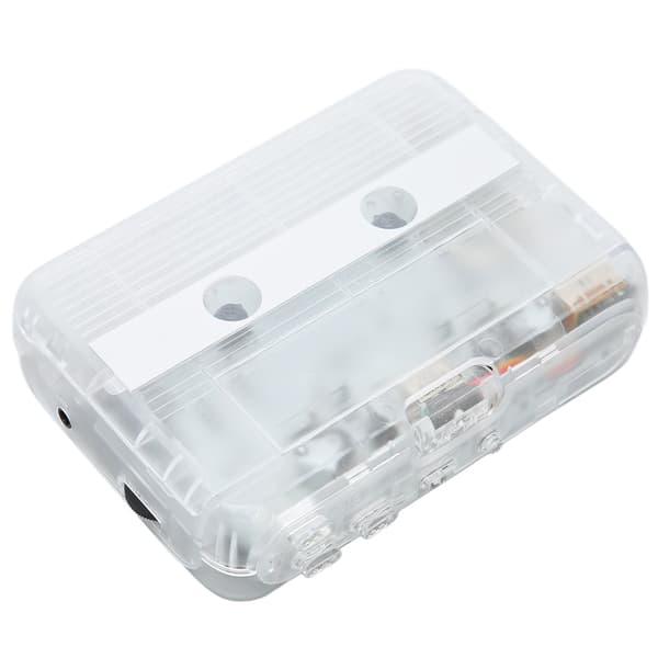 TON007B Bluetooth Kassettspiller Auto Reverse Stereo Hodetelefon Hvit