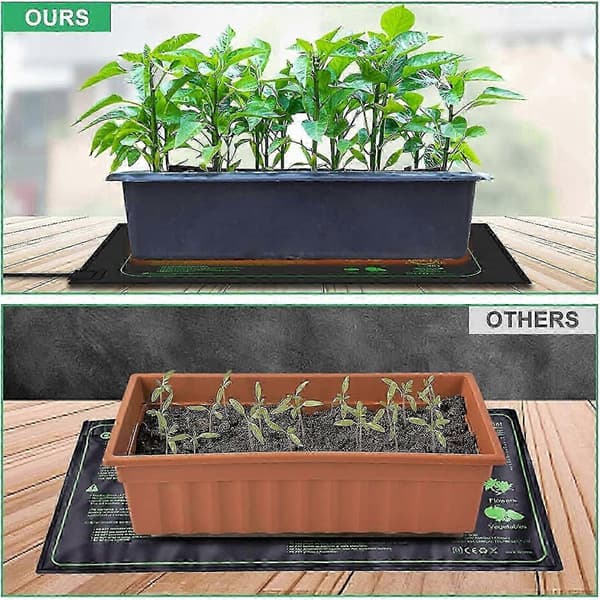 Plant Heating Mat, Seedling Starter Pad, Warm Hydroponic Heating, Temperature Controlled - 25*52.5 cm