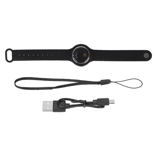 W8 Bluetooth Locator Realtids Bærbar 5V 1A Tovejs Findere til Android Sort