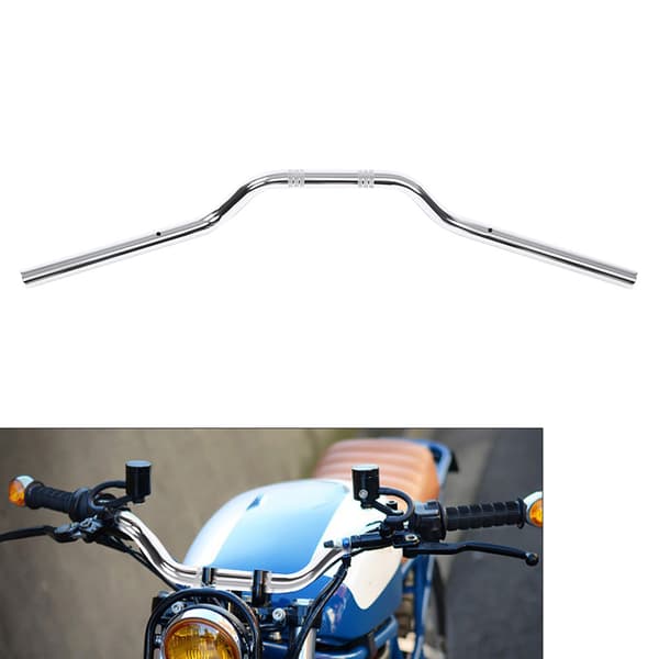 22 mm stål motorcykel tracker styr trækstang reservedel (krom)