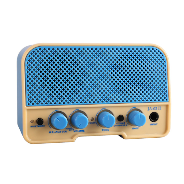 Elgitarrförstärkare Ren Overdrive Dubbla Kanaler AUX Bluetooth för att spela Sky Blue