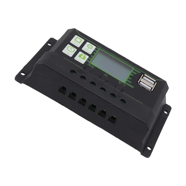 60A PWM Solar Charge Controller Dobbelt USB LCD-Display Solpanel Oplader Udladningsregulator