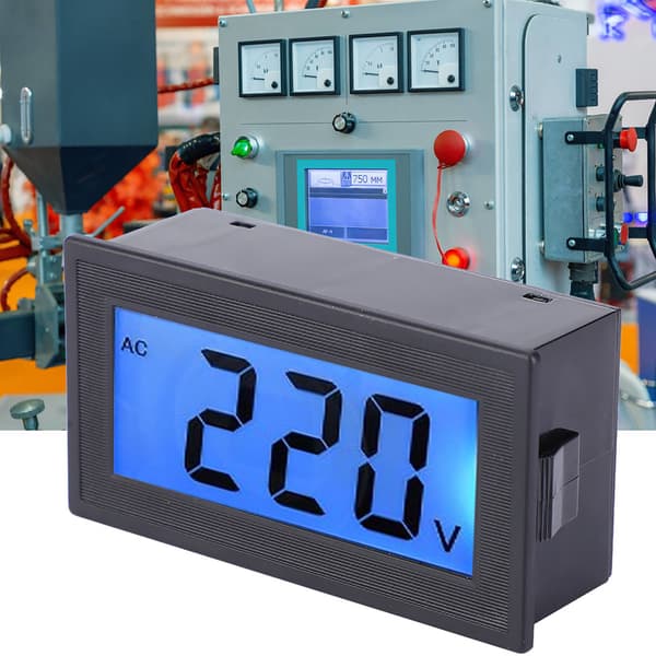 YB5135DB AC80500V Två Trådar LCD Digital Voltmeter Panel Spänningsmätare Testare