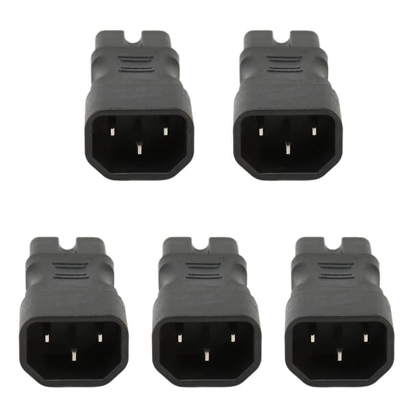 5 STK IEC320 C14 til C15 Strømstikadapter til PDU Chassis Laptop UPS Stik